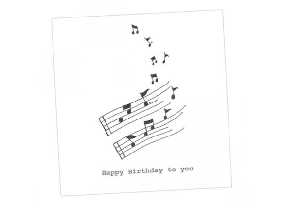 Happy Birthday Card by Crumble & Core - Music