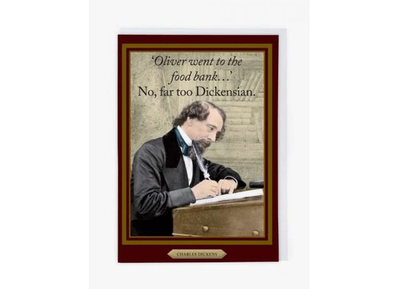 Charles Dickens - Blank Greetings Card