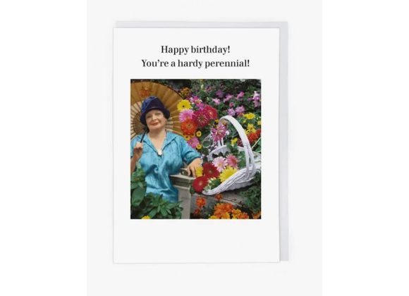 Hardy Perennial Birthday Card