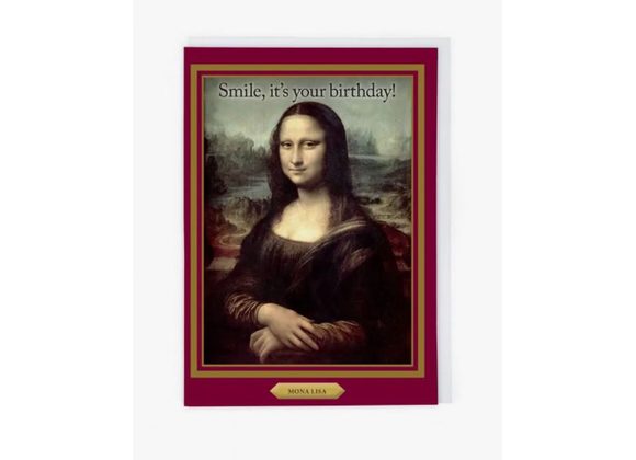 Mona Lisa By Leonardo Da Vinci - Birthday Card