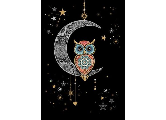Moon Owl - Bug Art Card