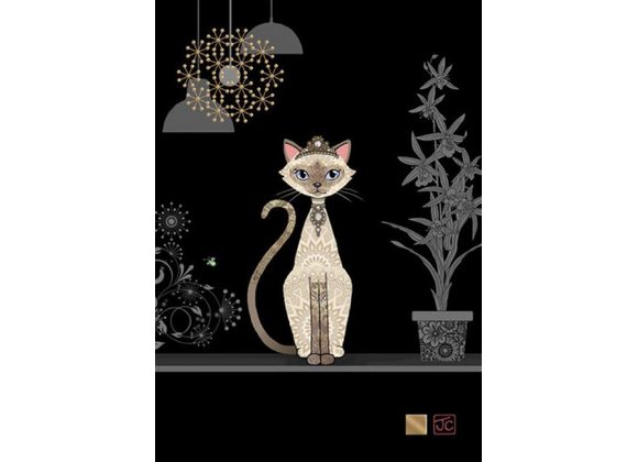 Siamese Cat -Bug Art Card