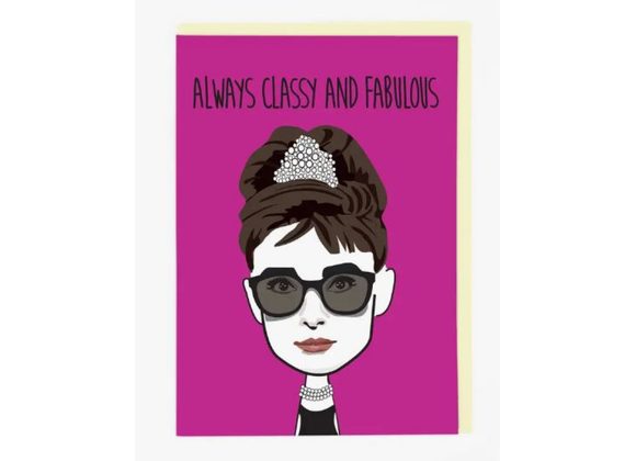 always classy and fabulous blank inside card. 