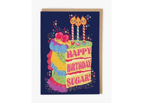 “Happy Birthday SUGAR!” greeting card