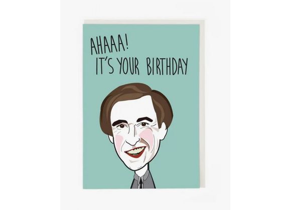 Ahaaa! it's Your Birthday blank inside card. 