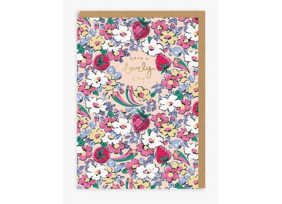 Have A Lovely Day Ditsy Cath Kidston Greeting Card - Blank Inside