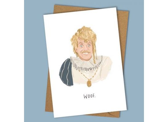Lord Flasheart (Rik Mayall) card by Middle Mouse