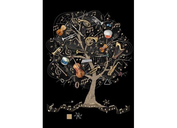 Music Tree - Bug Art Card