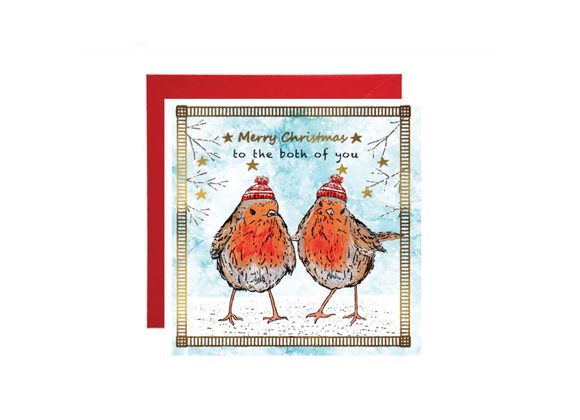 Robins To the both of You - Apple & Clover Christmas Card