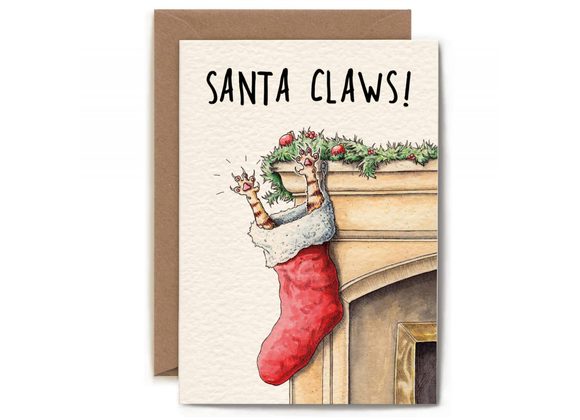 Santa Claws! - Bewilderbeest Card