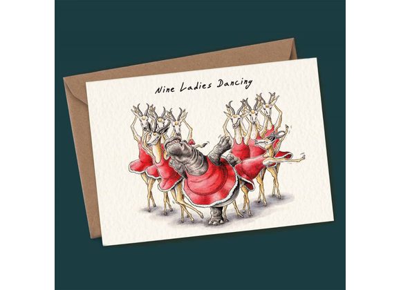 Nine Ladies Dancing - Bewilderbeest Card