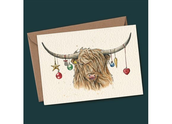 Highland Cow - Bewilderbeest Card