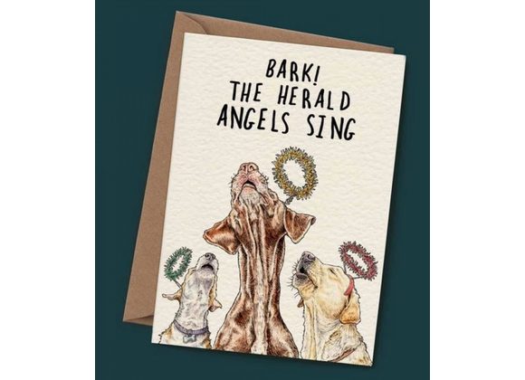 Bark! The Herald Angels Sing - Bewilderbeest Card