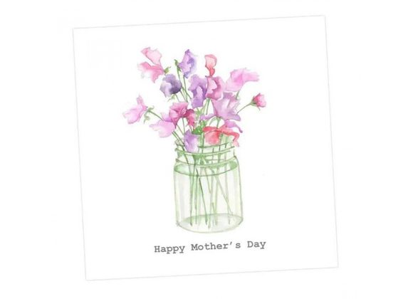 Sweet Peas, Mother's Day Card by Crumble & Core