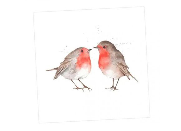 Kissing Robins Card by Crumble & Core