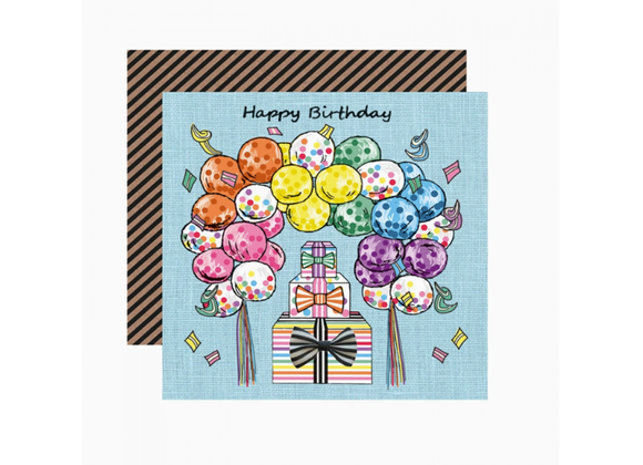 Present Stack Birthday Greetings Card by Apple & Clover