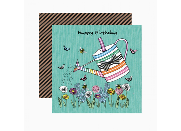 Watering Can Birthday Greetings Card by Apple & Clover