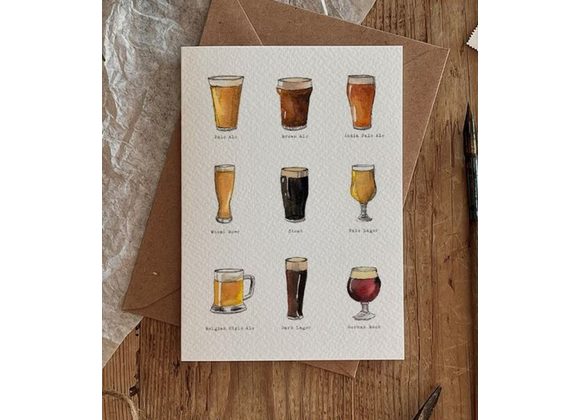 Beer card by Brooke Marie