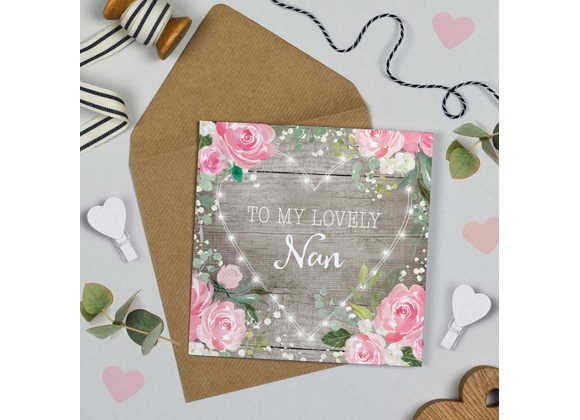 Lovely Nan Card by Michelle Fiedler