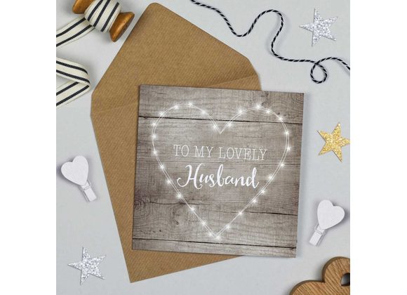 Lovely Husband Card by Michelle Fiedler