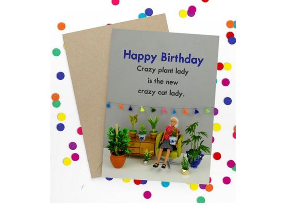 Crazy Plant Lady Card by Bold & Bright