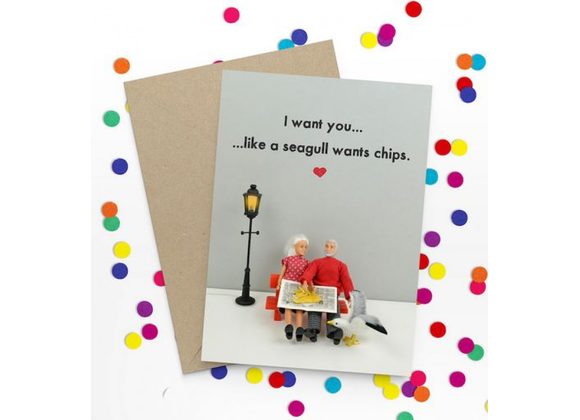 Like a seagull wants chips Card by Bold & Bright