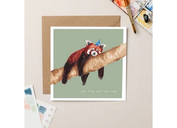 Red Panda card by lilwabbit 