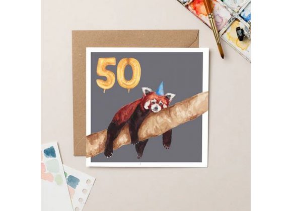 Red Panda 50 card by lilwabbit 