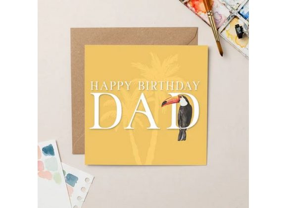 Toucan Dad Birthday card by lilwabbit 