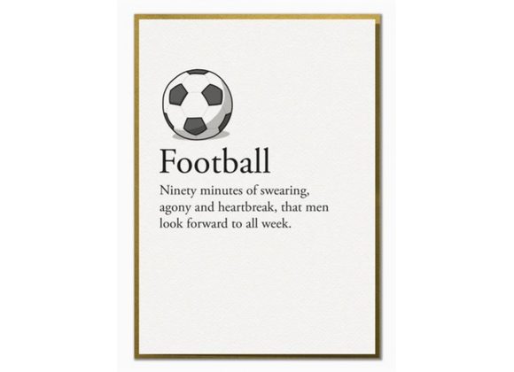 Football - Funny Dictionary Definition Card