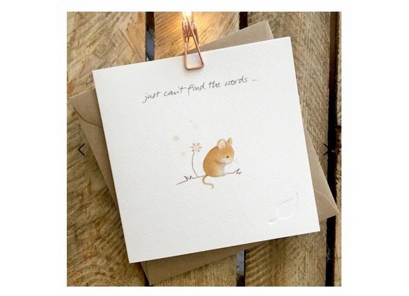 Just can't find the words, card by Ginger Betty 