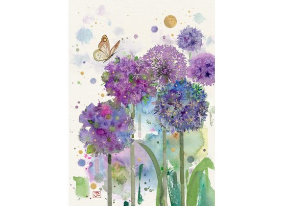 Allium Garden - Bug Art Card