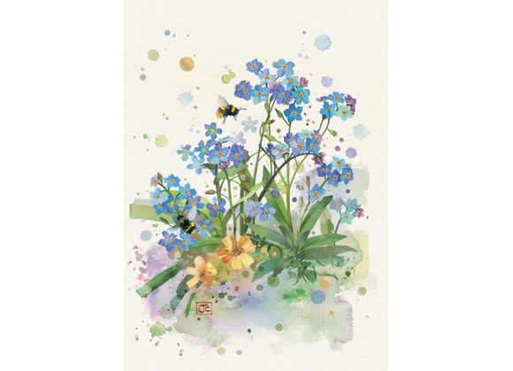 Forget-Me-Nots - Bug Art Card