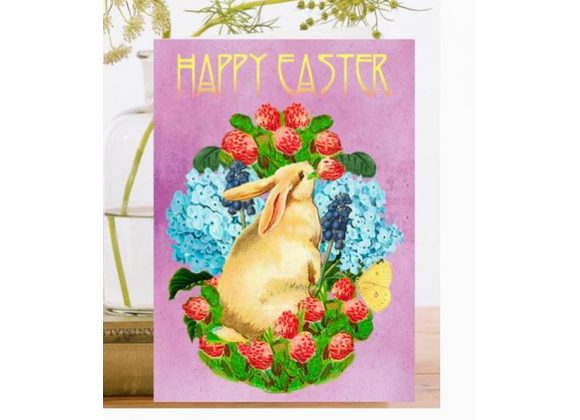 Bunny & Bluebells, Easter card by Madame Treacle