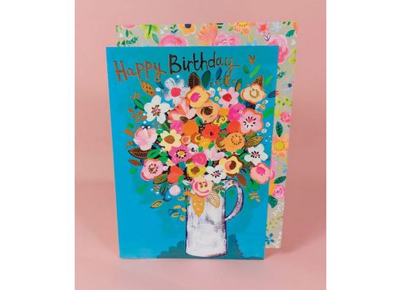Vase of Flowers - Happy Birthday