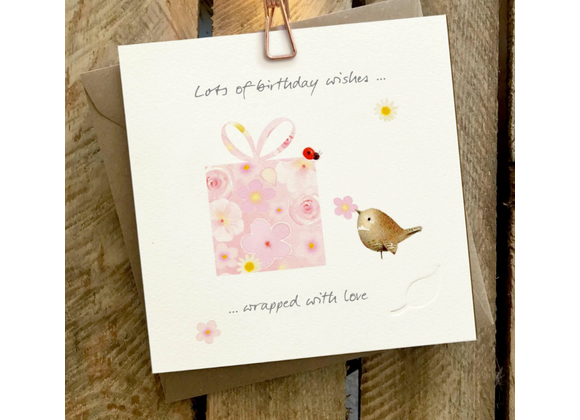 Lots of birthday wishes,  card by Ginger Betty