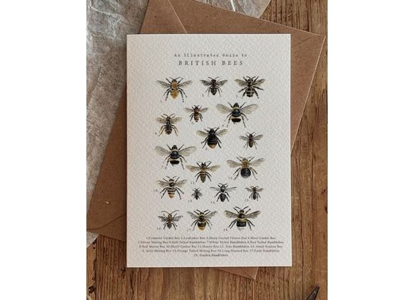 British Bees Birthday card by Brooke Marie