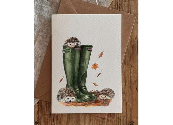 Autumn Wellies card by Brooke Marie
