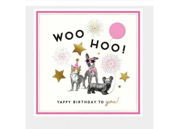 WOO HOO!  - Pigment card