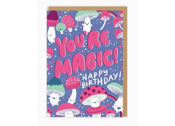 Magic Mushroom Birthday Card