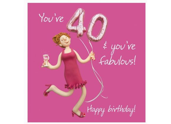 40 and fabulous - Happy Birthday card By Erica Sturla