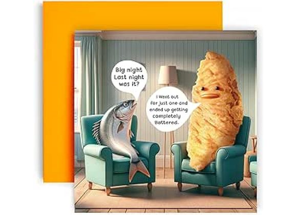 Battered Fish Card 