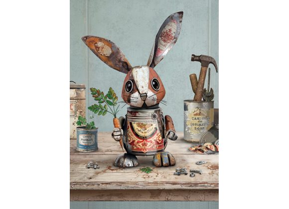 Scrap Rabbit - Bug Art card 