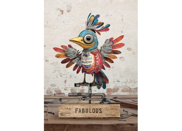 Scrap Bird - Bug Art card 