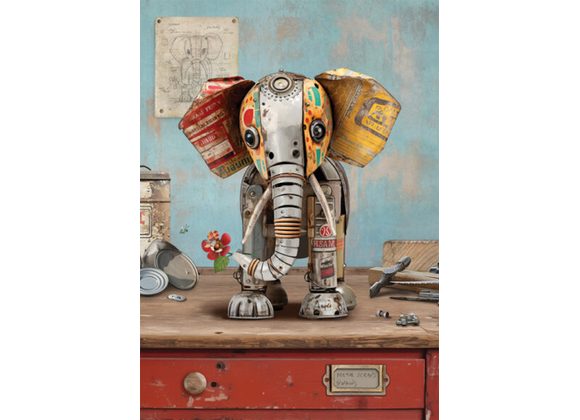 Scrap Elephant - Bug Art card 