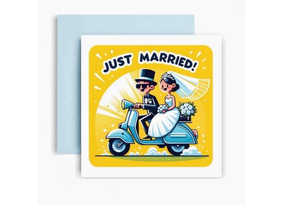 Just Married Wedding Card