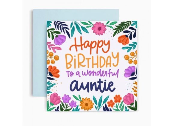 Auntie Birthday Card