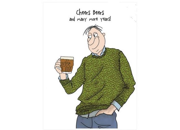 Cheers Beers and many more years! - Camilla & Rose Card