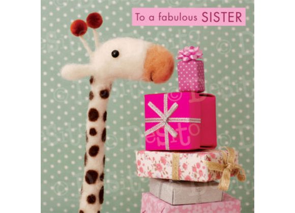 To a fabulous SISTER - Birthday Card