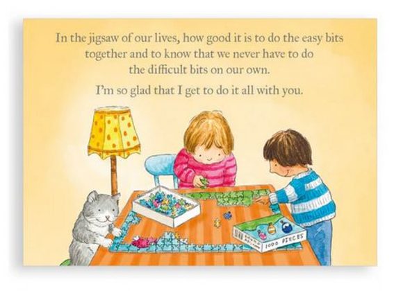 Jigsaw of Life Greetings card - Nice Things By Helena